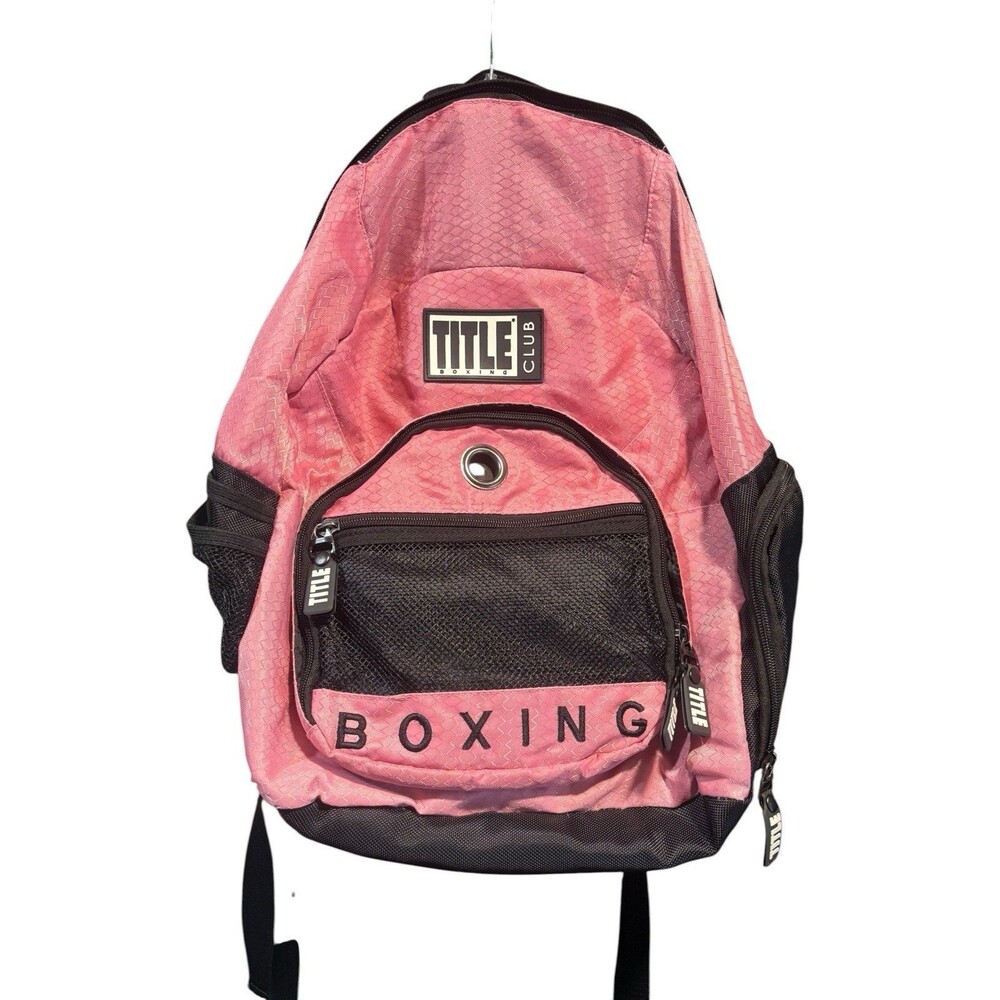 TITLE Boxing Club Backpack , Individual Sport Pink Bag